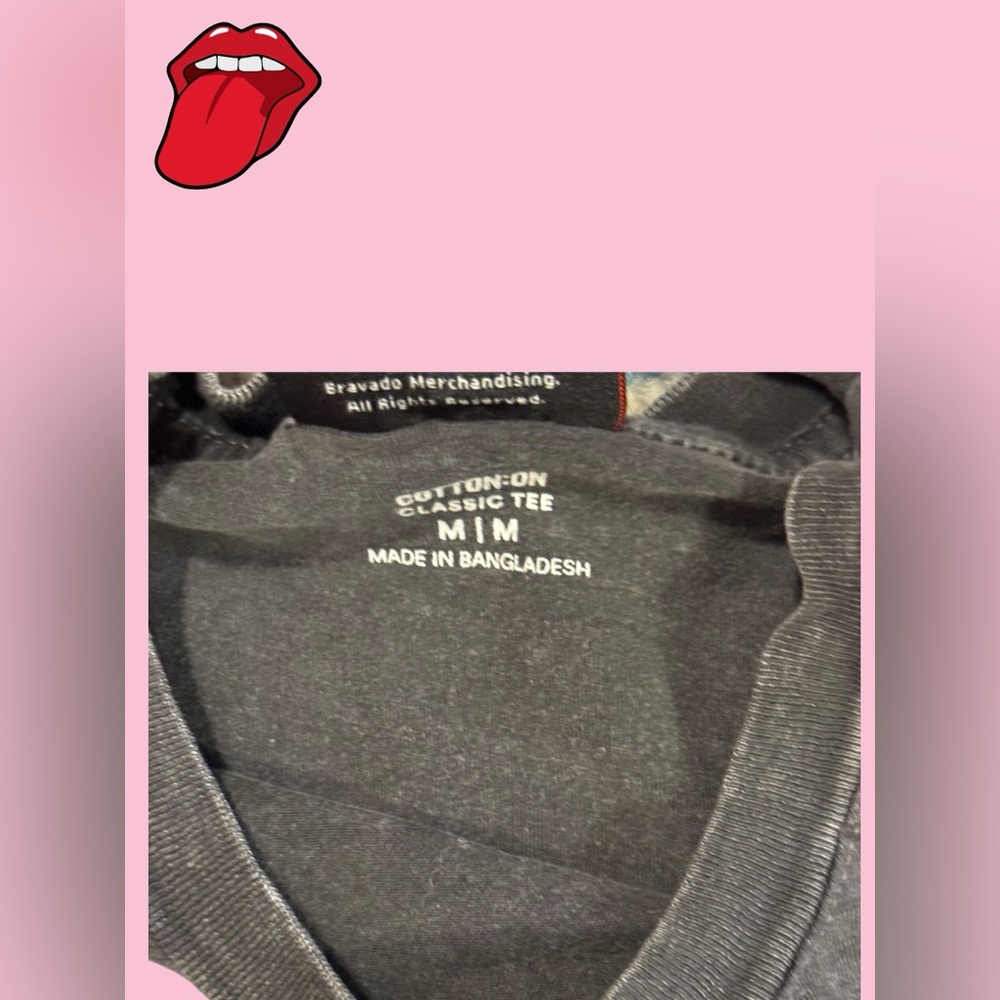 THE Roller Stones t-shirt Tongue. Size M - Picture 3 of 4